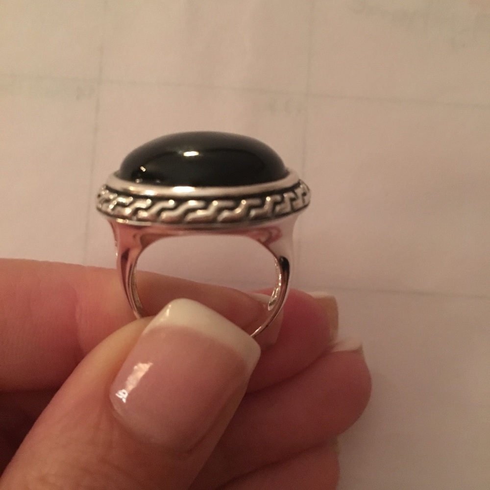 Sterling Silver Black Onyx Ring - Picture 4 of 5